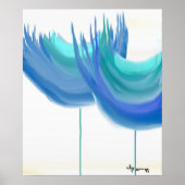 "GROSSE BLUE FLOWERS" POSTER (Vorne)