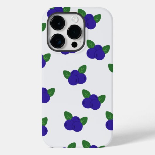 Große Blueberries iPhone Case (Rückseite)