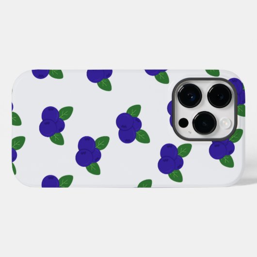 Große Blueberries iPhone Case (Rückseite (Horizontal))