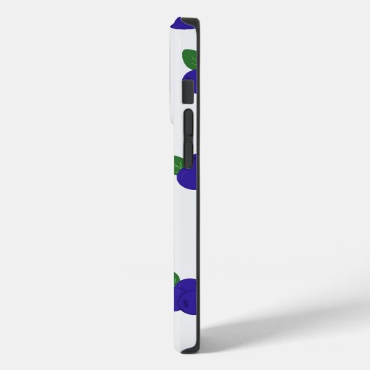 Große Blueberries iPhone Case (Rückseite / Links)