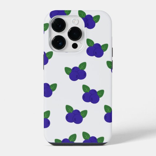 Große Blueberries iPhone Case Hülle (Rückseite)