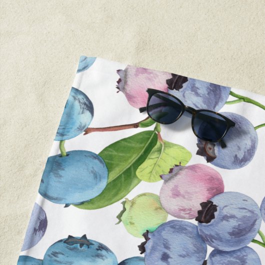Große Blueberry-Früchte  Strandtuch (Beispiel)