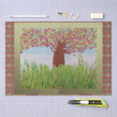 Große blühende Bäume Seidenpapier (Handwerk)