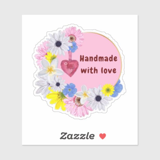 Große Blume abgeschnitten Aufkleber (Blatt)