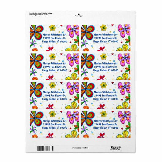 Große Blume Art Custom Text (Vorne)