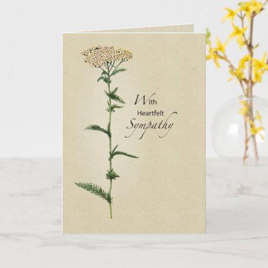 Große Blume Beileid Karte (Gelbe Blume)