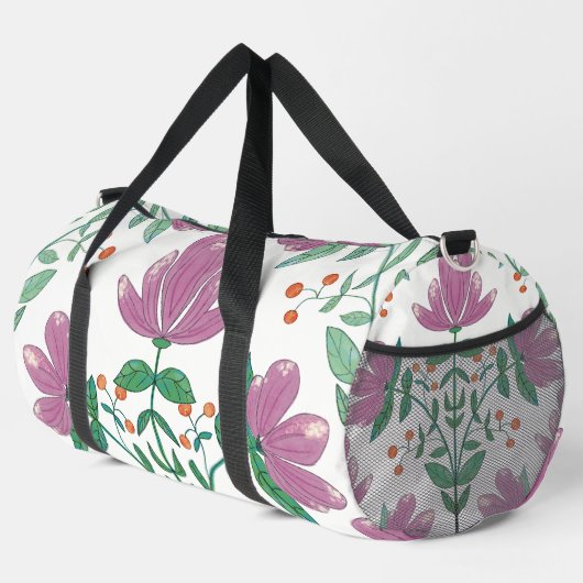 Große Blume Duffle Bag (Rechte Ecke)
