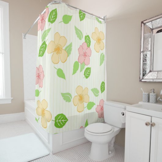 Große Blume Duschvorhang (Beispiel)