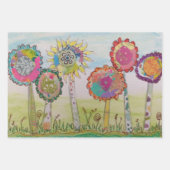 Große Blume Geschenkpapier Set (Vorderseite 2)