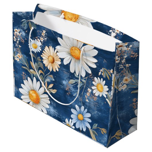 Große Blume Große Geschenktüte (Rückseite Schrägansicht)