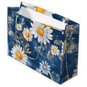 Große Blume Große Geschenktüte (Vorderseite Schrägansicht)