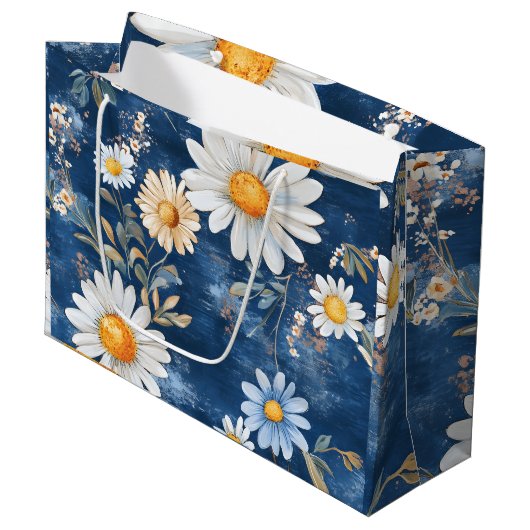 Große Blume Große Geschenktüte (Vorderseite Schrägansicht)