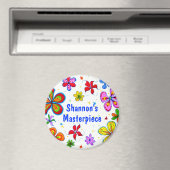 Große Blume Kunstdesign Magnet (In Situ (Geschirrspüler))