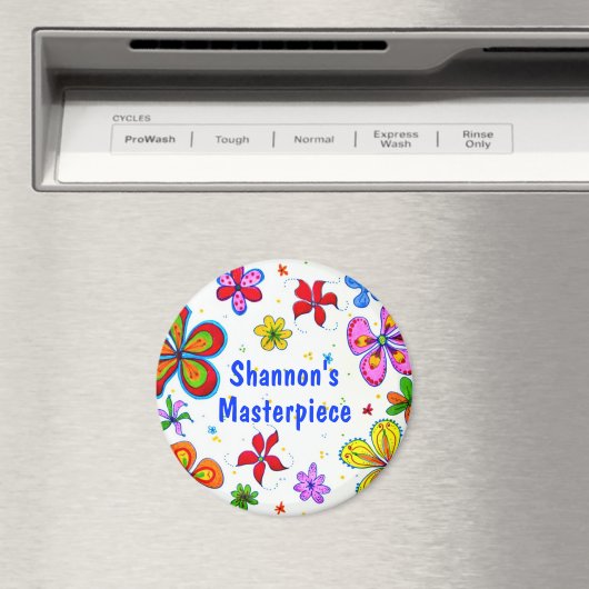 Große Blume Kunstdesign Magnet (In Situ (Geschirrspüler))