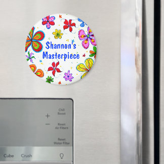 Große Blume Kunstdesign Magnet