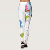 Große Blume Leggings (Rückseite)