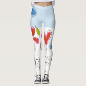 Große Blume Leggings (Vorderseite)