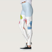Große Blume Leggings (Links)
