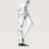 Große Blume Leggings (Rechts)