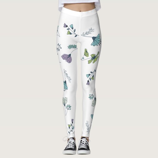 Große Blume Leggings (Vorderseite)