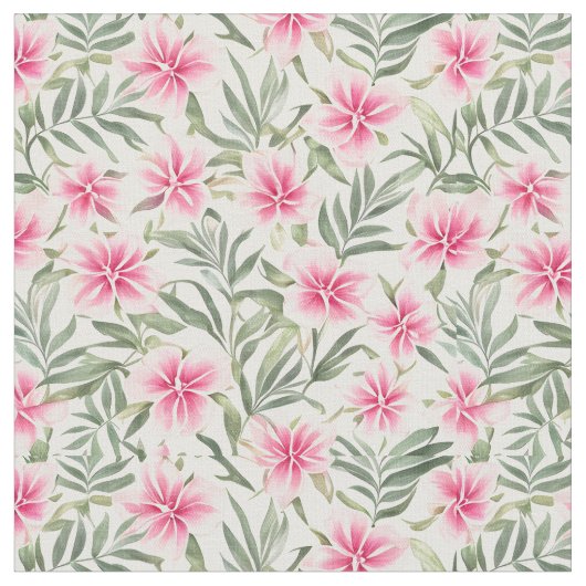 Große Blume mit Blumenmuster Oleander Stoff (Nahaufnahme)