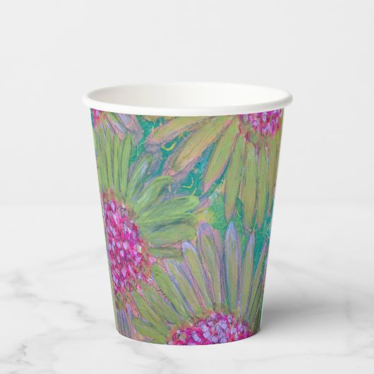 Große Blume Pappbecher (Rückseite)