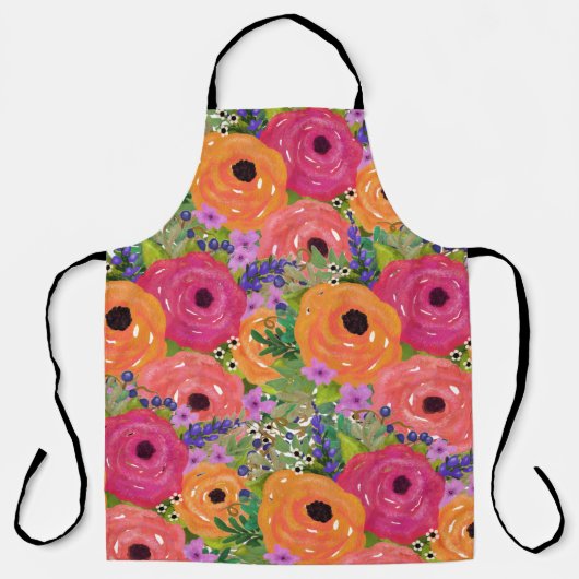 Große Blume Schürze (Vorderseite)