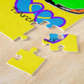 Große Blume signierte originales Kunstdesign sehr  Puzzle (Seite)