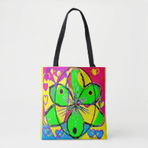 Große Blume signierte originales Kunstdesign sehr 