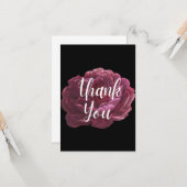 Große Blume Vielen Dank für Ihre Grußkarte Karte (Vorderseite/Rückseite Beispiel)