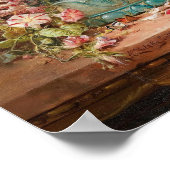 Große Blume von Hans Zatzka - Poster (Ecke)