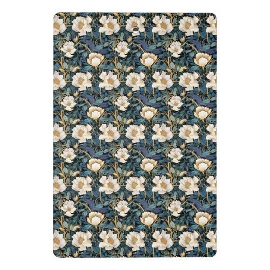 Große Blume William Morris Inspiriert Mini Klemmbrett (Rückseite)