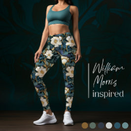 Große Blume William Morris Inspirierte Leggings