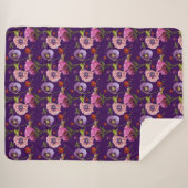 Große Blumen-Decke Sherpadecke (Vorderseite (Horizontal))