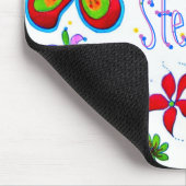 Große Blumen künstlerisches Mousepad (Ecke)