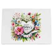 Große Blumenbeutel Geschenktüte (Vorderseite)