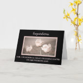 Große Blumentochter Hochzeit Karte (Gelbe Blume)