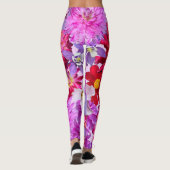 Große, blumenüberdruckte Leggings (Rückseite)