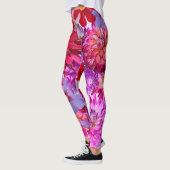 Große, blumenüberdruckte Leggings (Links)