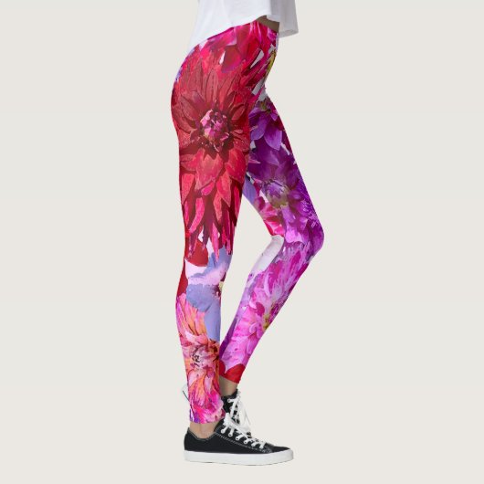 Große, blumenüberdruckte Leggings (Rechts)