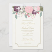 Große Blumenzwiebeleinladung Einladung (Vorderseite)