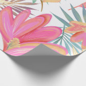 Große Blüten Geschenkpapier (Ecke)