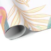 Große Blüten Geschenkpapier (Rolleneckpunkt)