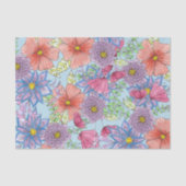 Große botanische Blume und Blätter Seidenpapier (Vorderseite)