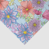 Große botanische Blume und Blätter Seidenpapier (Ausschnitt)