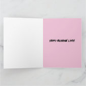 GROSSE BOTTOM SCHÖNHEIT GLÜCKLICHES VALENTINENTAG DANKESKARTE (Innenseite)