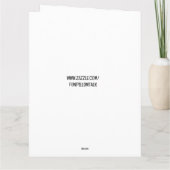 GROSSE BOTTOM SCHÖNHEIT GLÜCKLICHES VALENTINENTAG  DANKESKARTE (Rückseite)