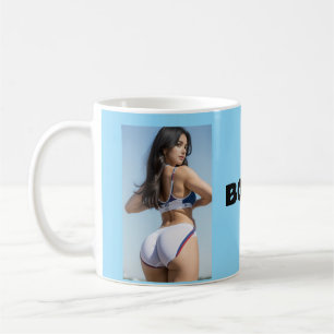 GROSSE BOTTOMED MÄDCHEN "BOTTOMS UP!" KAFFEE-TASSE KAFFEETASSE