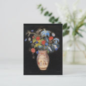 Große Bouquet auf schwarzem Hintergrund, Redon, Postkarte (Stehend Vorderseite)