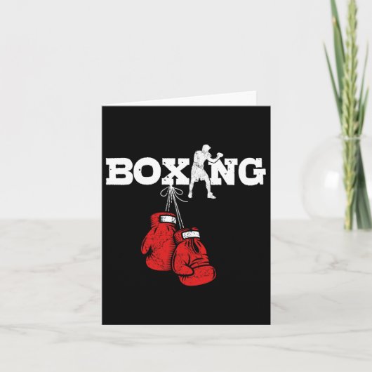 Große Boxgeschenke Boxing Frauen Amateur Boxen Karte (Vorderseite)